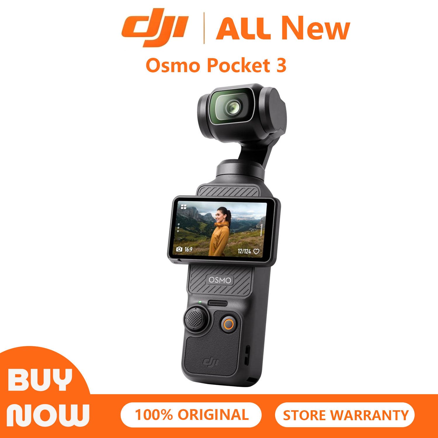 Photography Zoom - กล้องวิดีโอบล็อก DJI Osmo Pocket 3 พร้อมเซ็นเซอร์