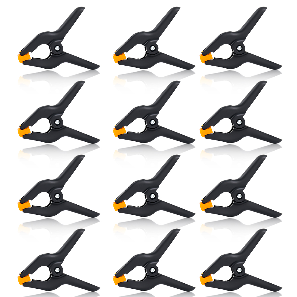 Photography Backdrop Muslin - 12 ชิ้นการถ่ายภาพ Heavy Duty Muslin Clamps,