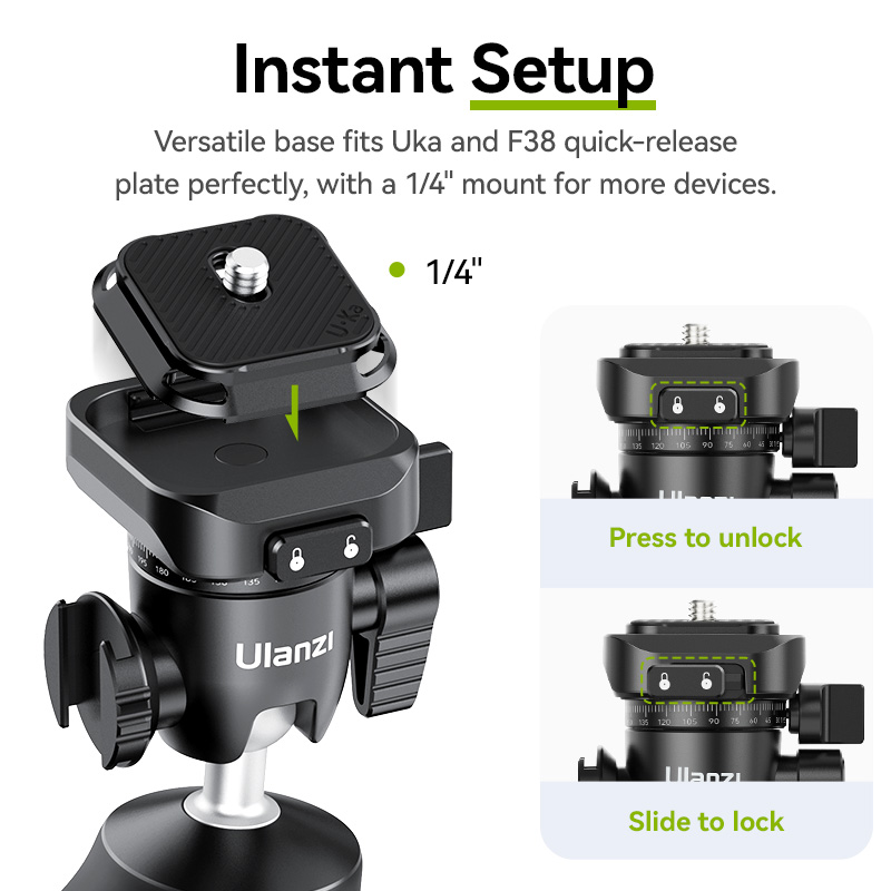 Ulanzi TT38 One-Click QUICK RE - Camera Tripod Carbon บทวิจารณ์และราคา