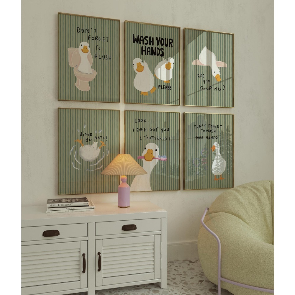 ศิลปะติดผนังห้องน้ำแบบไร้กรอบ, - Photography Duck บทวิจารณ์และราคา