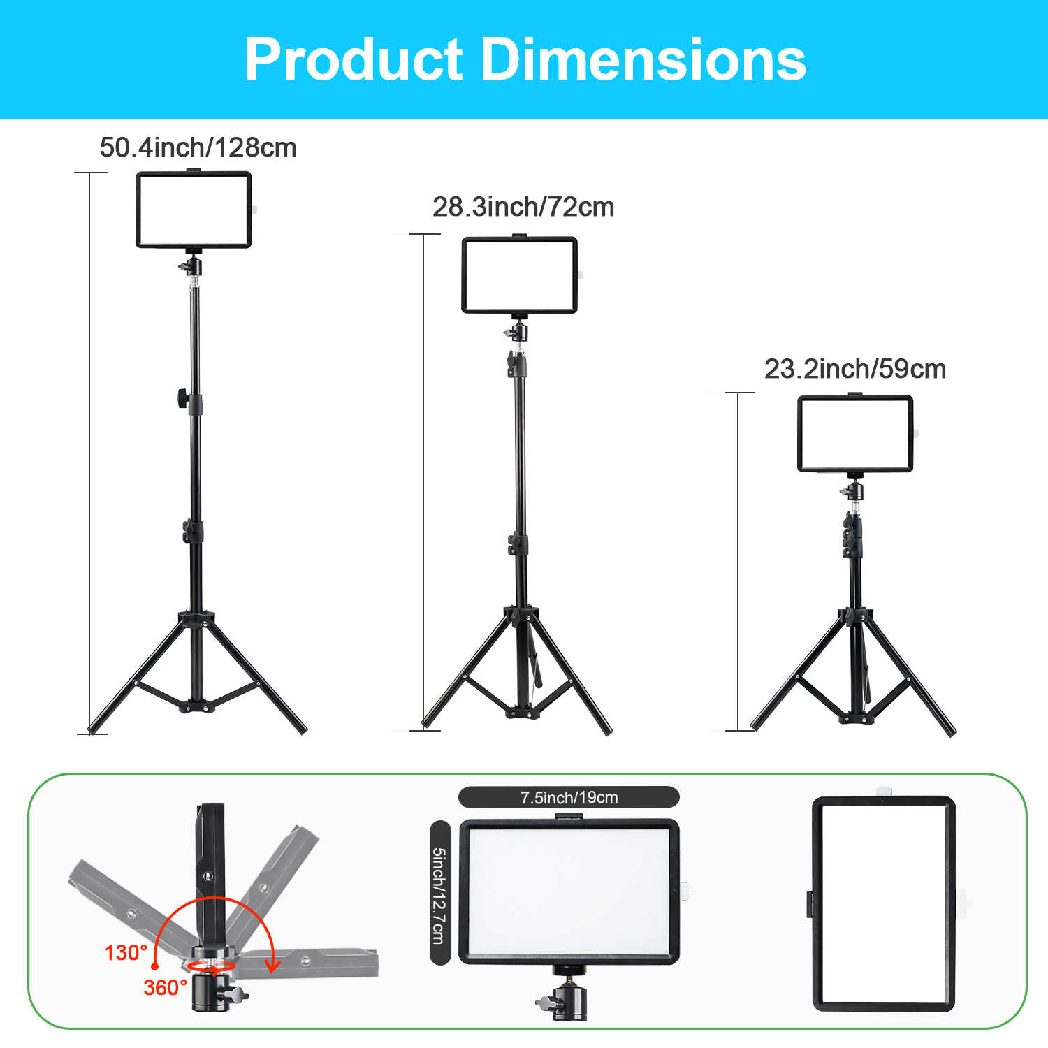 ไฟ LED ทรงสี่เหลี่ยมขนาด 8 นิ้ - Photography Zoom บทวิจารณ์และราคา