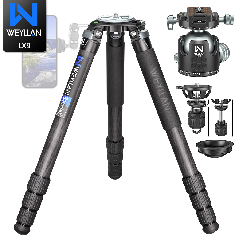 WEYLLAN LX9 คาร์บอนไฟเบอร์ขาตั - Camera Tripod Carbon บทวิจารณ์และราคา