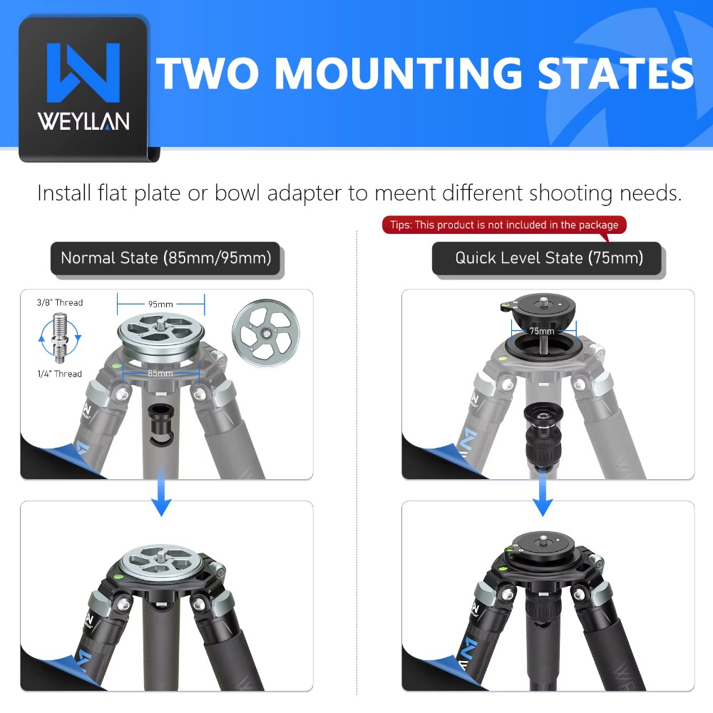 WEYLLAN LX9 คาร์บอนไฟเบอร์ขาตั - Camera Tripod Carbon บทวิจารณ์และราคา
