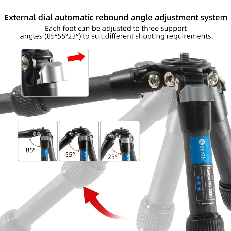 BEXIN Mini คาร์บอนไฟเบอร์ขาตั้ - Camera Tripod Carbon บทวิจารณ์และราคา