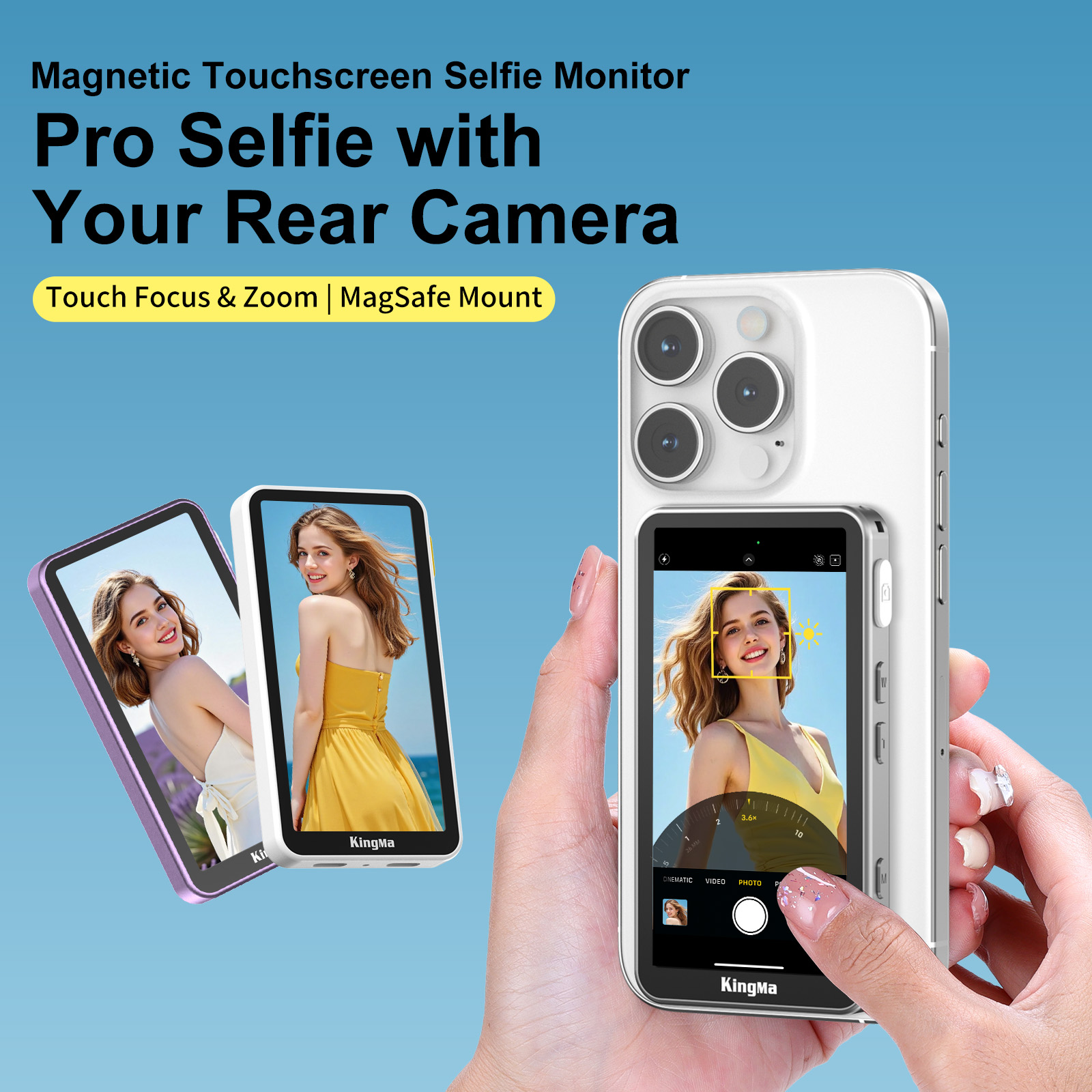 จอภาพเซลฟี่ Vlog สำหรับโทรศัพท - Photography Zoom บทวิจารณ์และราคา