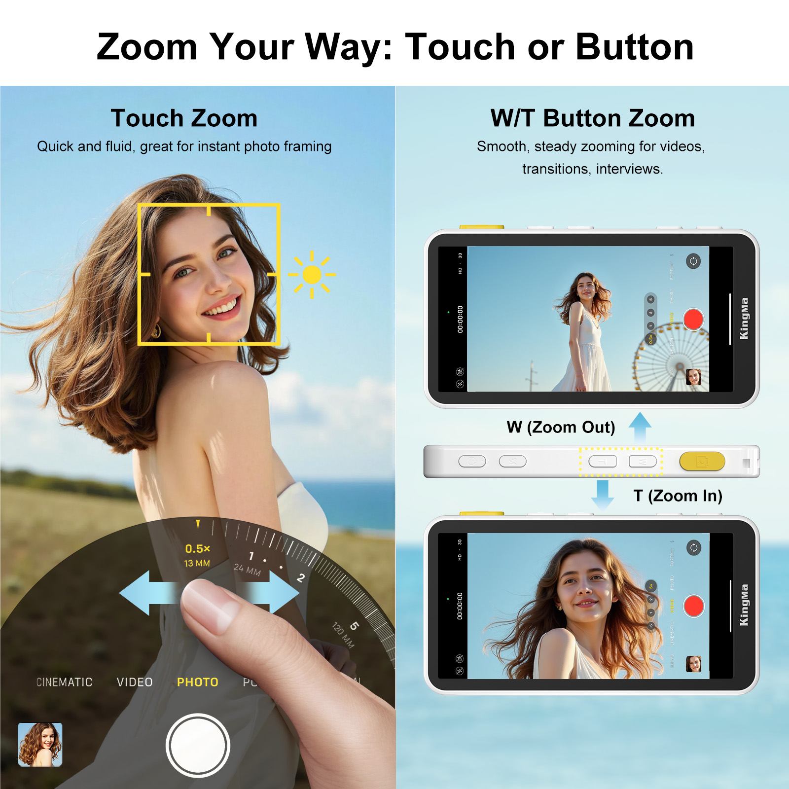 จอภาพเซลฟี่ Vlog สำหรับโทรศัพท - Photography Zoom บทวิจารณ์และราคา